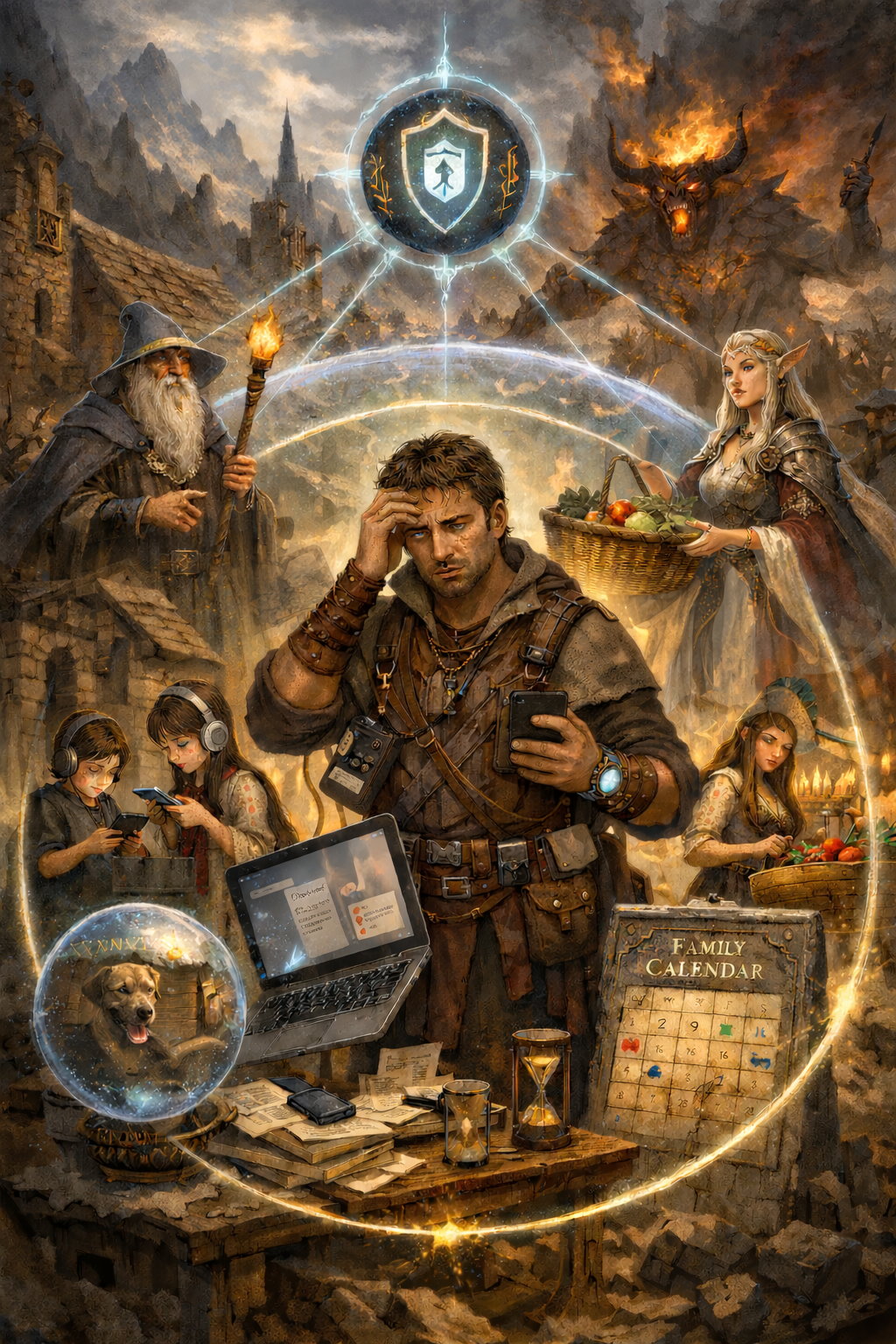 Modern father in a complex but medieval world